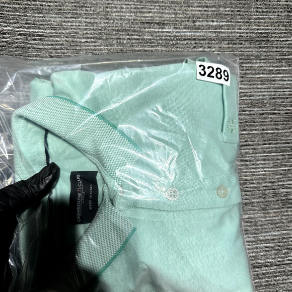 Crimsoune Club Polo Shirt Men's L Green Mint Short Sleeve Golf - Picture 12 of 12